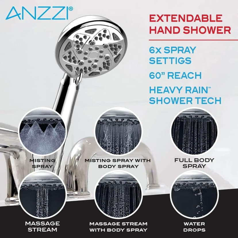 ANZZI Walk In Tub 53" x 27'' Right Drain Fully Loaded Tub, Air Jets & Whirlpool Massage Jets Hot Tub (2753FLWR)