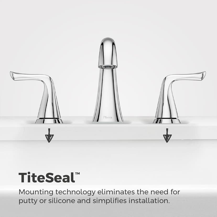 Pfister Willa Bathroom Sink Faucet, 8-Inch Widespread, 2-Handle, 3-Hole, Polished Chrome Finish, LF049MALCC