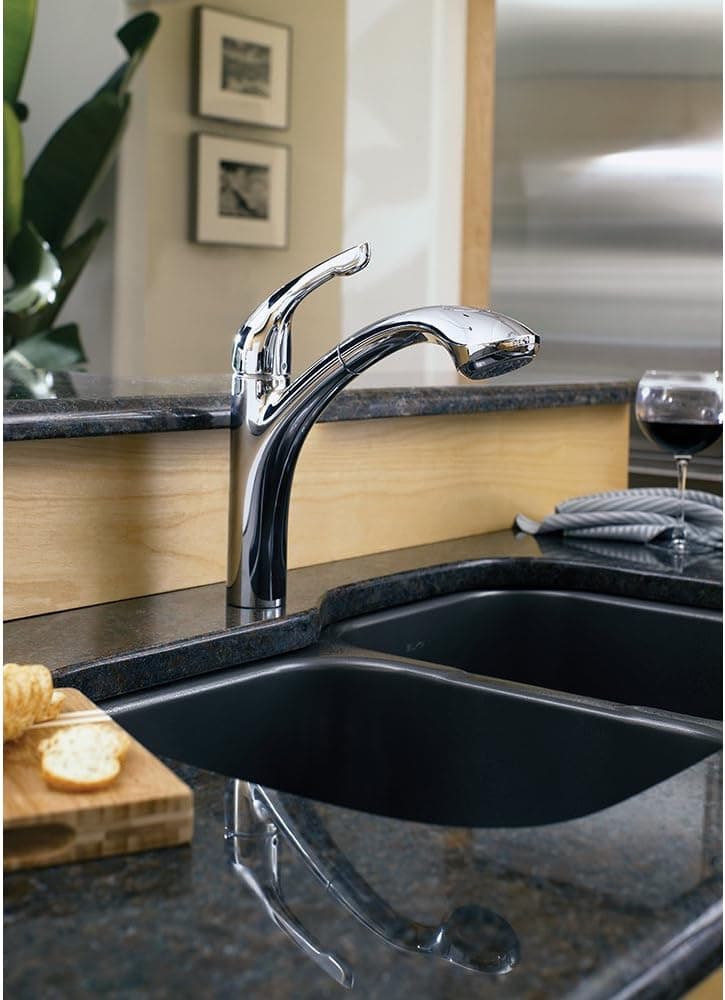 hansgrohe Allegro E Stainless Steel Single-Handle Kitchen Faucet, Kitchen Faucets with Pull Out Sprayer, Faucet for Kitchen Sink, Stainless Steel Optic 04076860, 12.6" Height