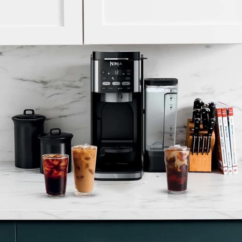 Ninja CFP101 DualBrew Hot & Iced Coffee Maker, Black - (Renewed) Bundle with 2 Year Enhanced Protection Pack