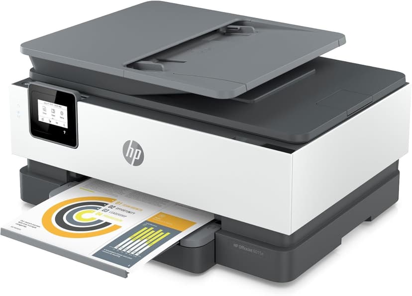 HP OfficeJet 8015e Wireless Color All-in-One Printer, 6 month Instant Ink trial included