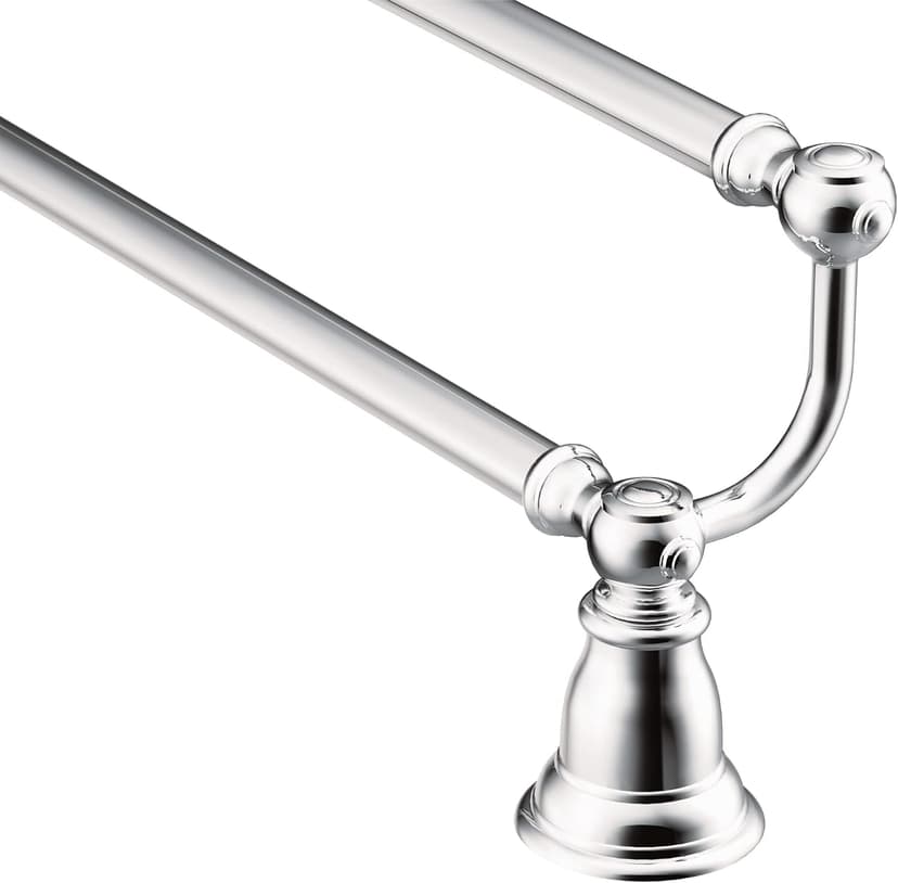 Moen YB5422CH Kingsley 24-Inch Bathroom Double -Towel Bar, Chrome