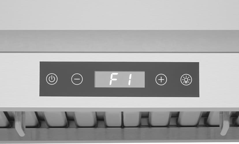 Hauslane 30” Wall Mount Range Hood Low Noise Performance Contemporary Design, Full-Size Handle Professional-Grade Baffle Filters, LED Lamps, Stainless Steel Chef Series WM-540 Ducted or Ductless