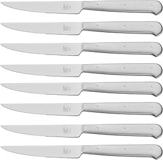 ZWILLING Porterhouse Razor-Sharp Steak Knife Set of 8 with Black Presentation Case, Gift Set, Silver