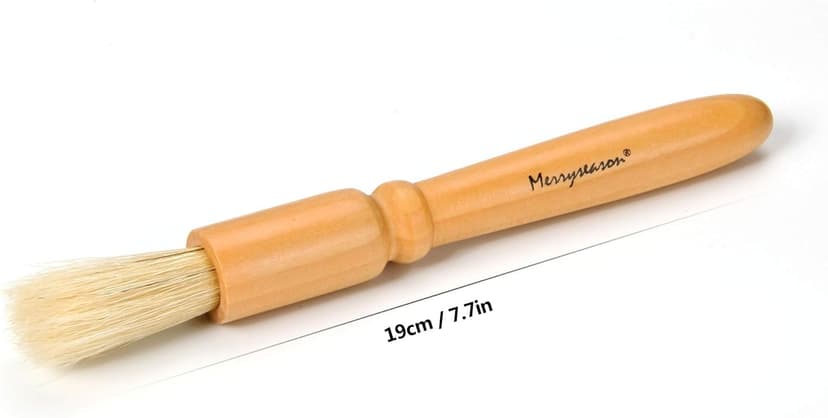 Coffee Grinder Cleaning Brush, Wood Handle & Natural Bristles Wood Dusting Espresso Brush Accessories for Bean Grain Coffee Tool Barista Home Kitchen