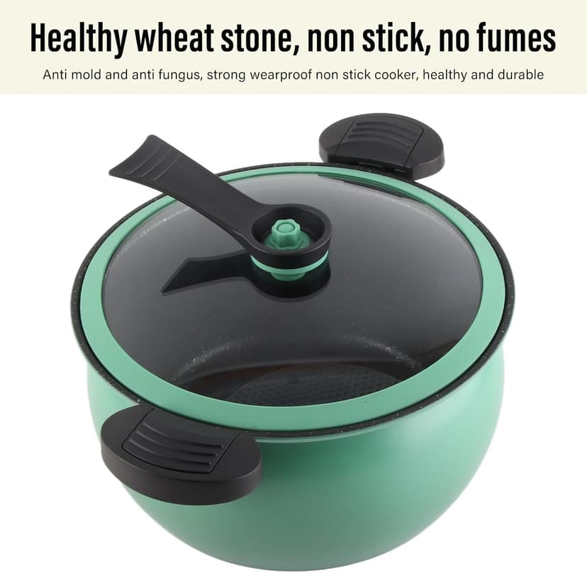 Micro Pressure Cooker Fast Cooking Cookware, 31 * 28 * 17cm Non Stick Microwave Kitchenware, Multi Functional Big Capacity Universal Stew Pot (7L)