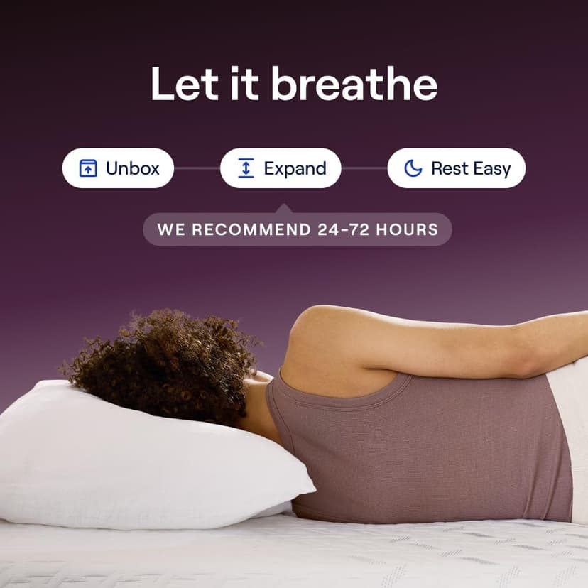 Nectar Luxe Hybrid 14” Queen Mattress - Medium Firm - Memory Foam & Innerspring Coils - Cooling Fibers - 3” Pressure Relief Layer - Mattress in a Box - 365-Night Trial & Forever Warranty