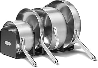 Caraway Stainless Steel Cookware Set (12 Piece) - 5-Ply Stainless Steel Pots & Pans - Includes Fry Pan, Sauce Pan, Sauté Pan, Dutch Oven, & Storage - Non Toxic, PTFE & PFOA Free