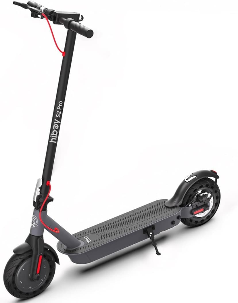 Hiboy S2/S2 Pro/S2 MAX Electric Scooter, 350-500W Motor, 8.5"-10" Solid Tires, 17-40.4 Miles Range, 19 Mph Folding Commuter Electric Scooter for Adults (Optional Seat)