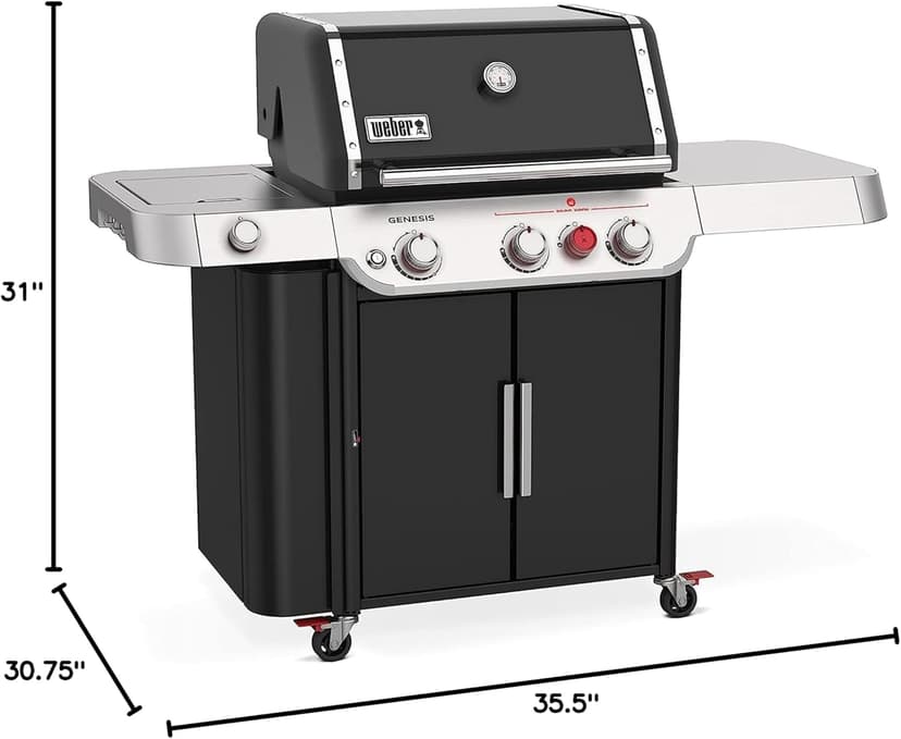 Weber Genesis E-335 Liquid Propane Gas Grill, Black