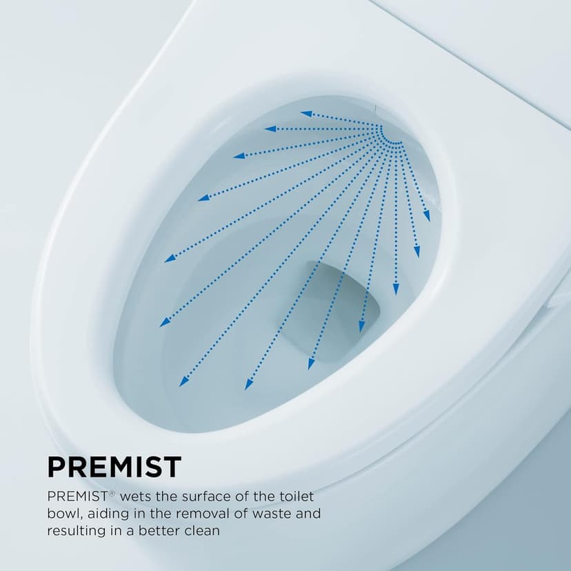 TOTO NEOREST AS Dual Flush 1.0 or 0.8 GPF Toilet with Intergeated Bidet Seat & EWATER+, Cotton White - MS8551CUMFG#01