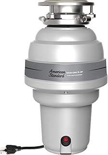 American Standard 10-US-ASD-1250 Premium Garbage Disposal with 3-Bolt Mount System and Odor Protection Processor, Stainless steel, Silver