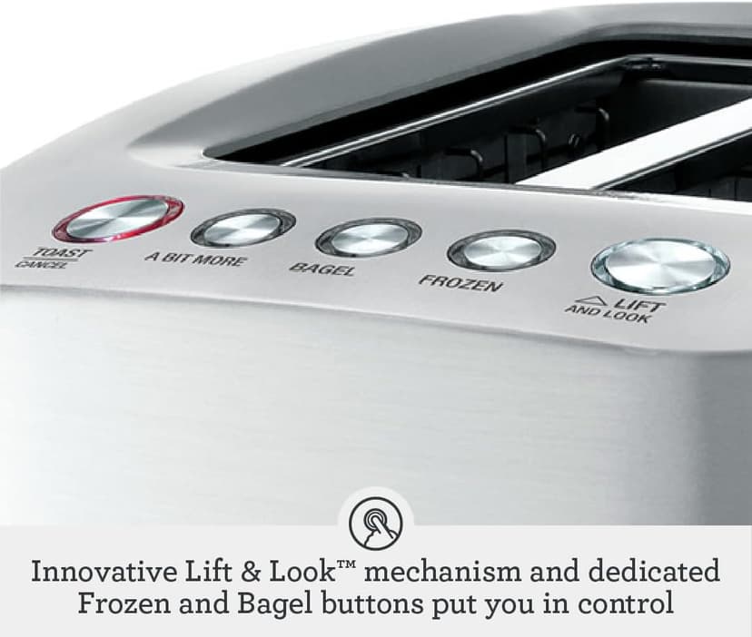 Breville Die-Cast Smart Toaster, 2-Slice, Brushed Stainless Steel