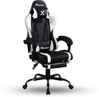 X Rocker PC Computer Gaming Desk Chair with Wheels, College Dorm Room Essentials for Guys and Girls, Adjustable, Ergonomic Office Chair for Gamers