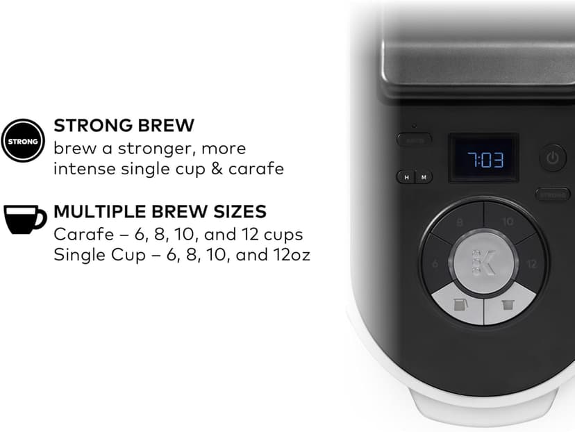 Keurig K-Duo Plus Single Serve & Carafe Coffee Maker, Multi-Position 60oz Removable Reservoir, Programmable Auto Brew Carafe, Black