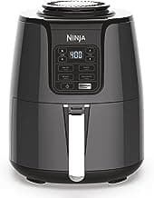 Ninja Air Fryer, Roast, Bake, Air Fry, Roast, Broil, Reheats, & Dehydrates, 4-in-1, Fries, Frozen Food, Veggies, and Juicy Meat, Less Oil, Easy Meals, Healthy Meals, Compact, 4 QT, Grey, AF101