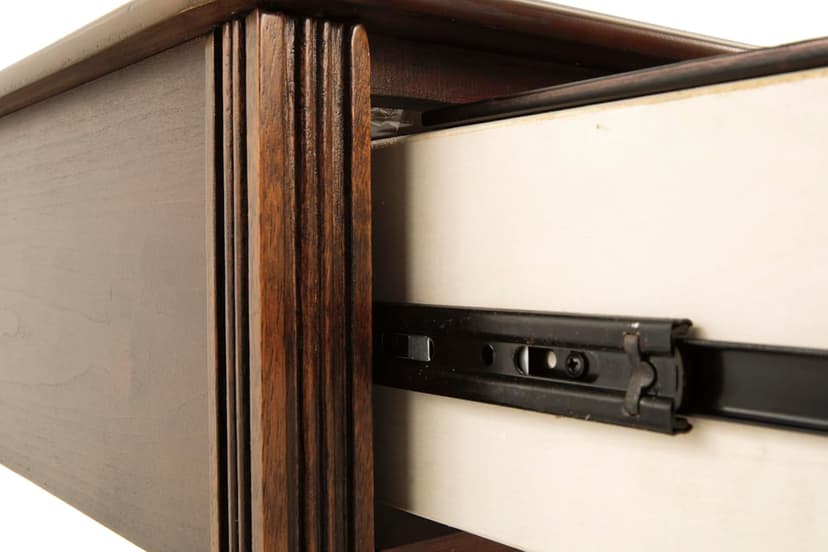 Signature Design by Ashley T007-527 Chair Side End Table, 24.50" W x 17.00" D x13.50 H, Medium Brown