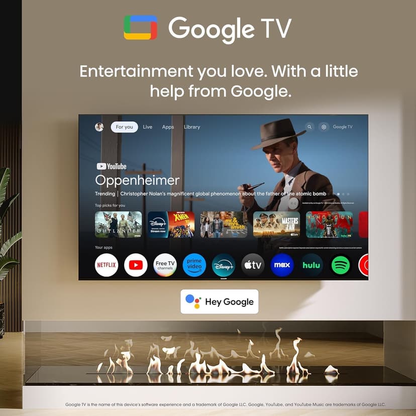 Hisense 85-Inch Class QD7 Series QLED 4K UHD Google Smart TV (85QD7N, 2024 Model) - QLED, Native 144Hz, Motion Rate 240, Direct Full Array, Game Mode Pro, Alexa Compatibility