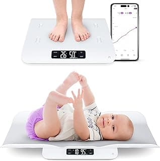 Greater Goods Smart Bluetooth Baby Scale with in-House Algorithm for Wiggly Babies, Infants, and Toddlers