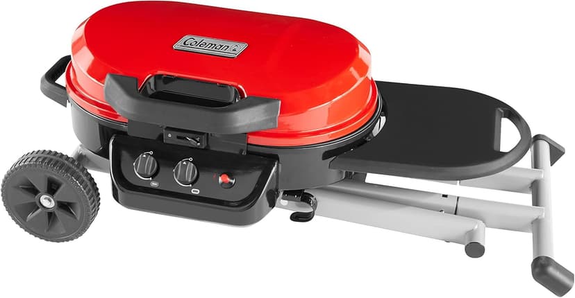 Coleman Roadtrip 225: Portable Propane Grill Gas Grill with Push-Button Start Foldable Legs & Wheels Side Table and 11k BTUs