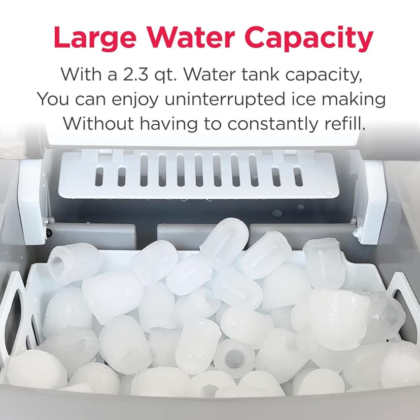 Frigidaire 26 Lbs per Day Portable Compact Maker, Ice Making Machine, Stainless, Medium