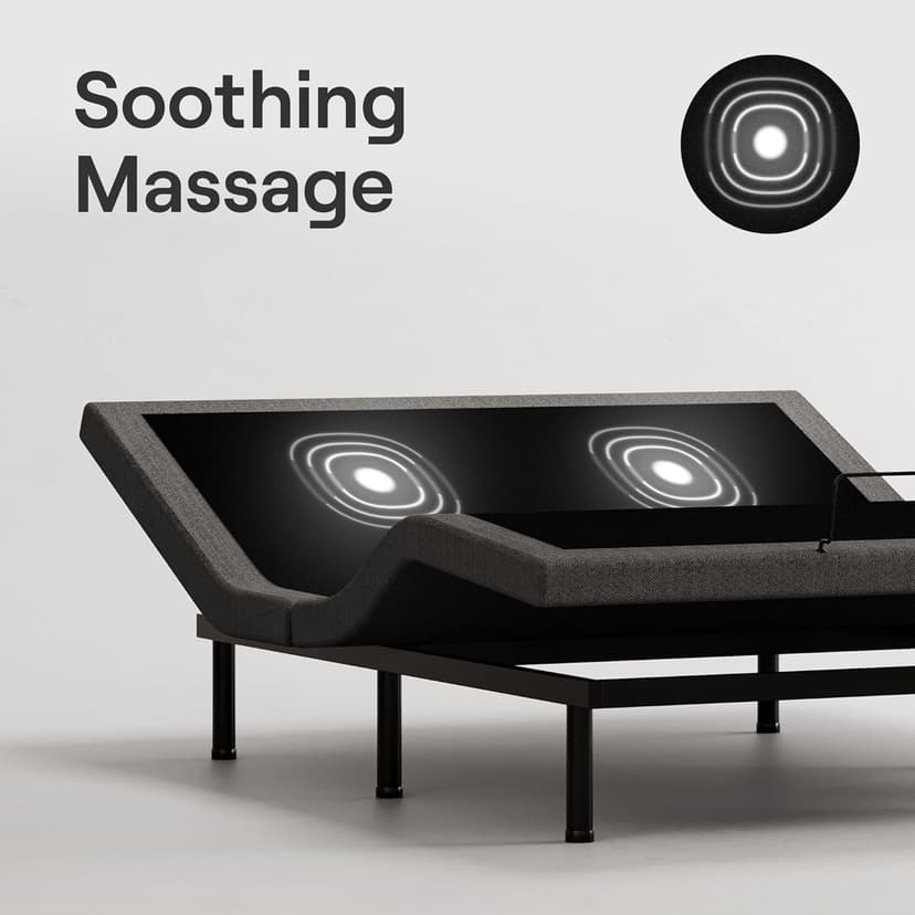 Nectar Premier Adjustable Base - Queen - Head & Foot Incline - Wireless Remote with Memory- 3 Massage Settings - 4 USB Ports - Anti-Snore & Zero Gravity