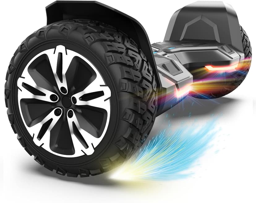 Gyroor Warrior 8.5 inch All Terrain Off Road Scooter with Bluetooth Speakers and LED Lights, UL2272 Certified Self Balancing Scooter