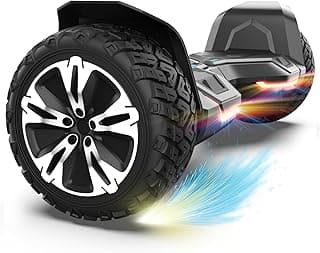 Gyroor Warrior 8.5 inch All Terrain Off Road Scooter with Bluetooth Speakers and LED Lights, UL2272 Certified Self Balancing Scooter