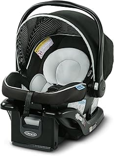 Graco SnugRide Lite LX Infant Car Seat, Rear-Facing, Lightweight, Adjustable Base, Easy Install, Studio