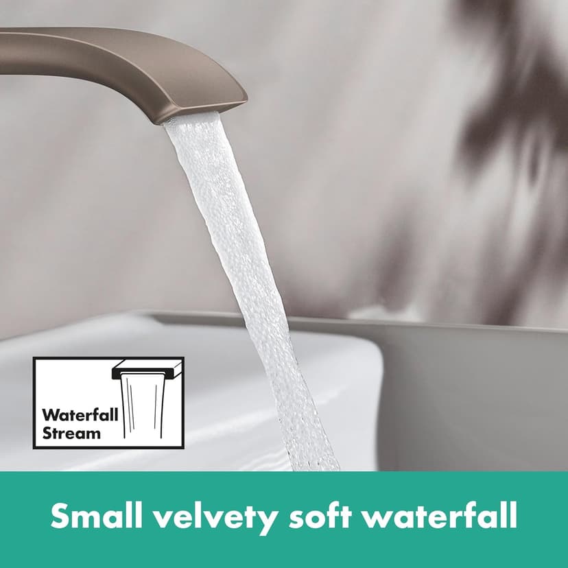 hansgrohe 75010821 Vivenis 80 with Pop-Up Drain, Brushed Nickel 1.2 GPM Single Hole Bathroom Faucet