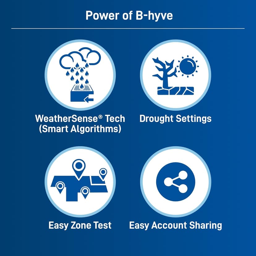 Orbit 57915 B-hyve 4-Zone Smart Sprinkler Controller, Gray