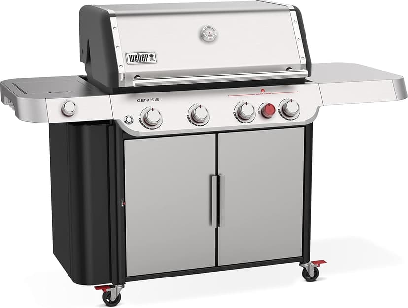 Weber Genesis S-435 Liquid Propane Gas Grill, Stainless Steel