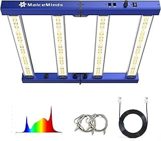 240W Led Grow Light Full Spectrum Foldable and dimmable Bar Style Growing Light Daisy Chain 2x2/3x3ft Grow Lamp for Indoor Plants