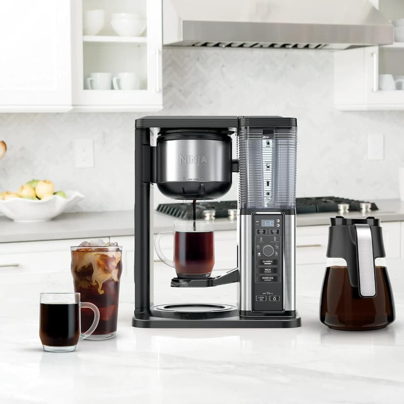 Ninja Hot & Iced, Single Serve or Drip Coffee System, CM300 (Renewed),10 cups