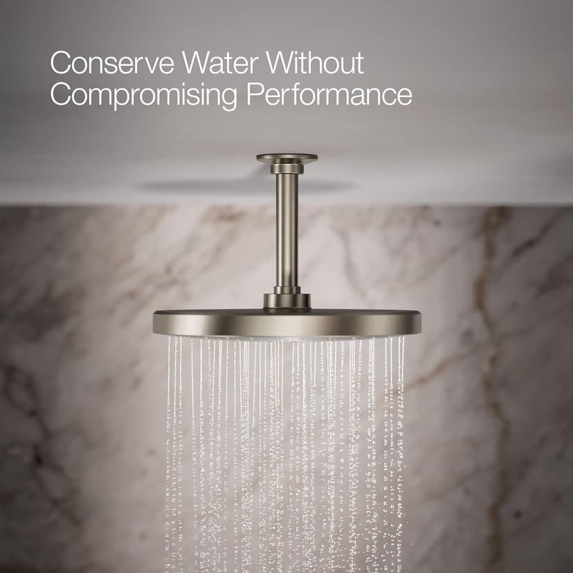 Kohler 76465-G-BN Awaken® 10" single-function rainhead, 1.75 gpm, Vibrant Brushed Nickel
