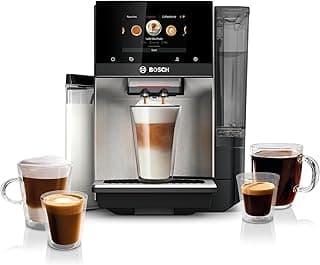 Bosch 800 Series Fully Automatic Espresso Machine – 36 Drinks with Coffee World, Cold Brew, Double Cup, Integrated Milk Container, Smart Features, in Stainless Steel