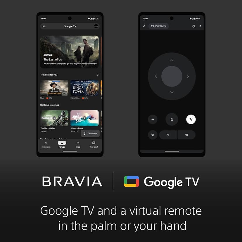 Sony 55 Inch 4K Ultra HD TV X90K Series: BRAVIA XR Full Array LED Smart Google TV with Dolby Vision HDR and exclusive features for The PlayStation® 5 XR55X90K- 2022 Model