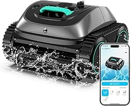 (2025 Upgrade) WYBOT C1 Pool Robot Vacuum for Inground Pools, 4-in-1 Cordless Robotic Pool Cleaner Lasts 150min, Triple-Motor up to 1,614 Sq.ft, Smart APP Support, Auto Wall & Waterline Cleaning