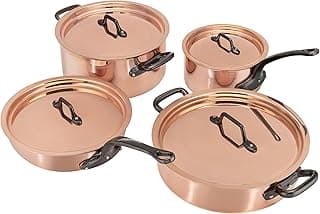 Matfer Bourgeat Copper Cookware Set, Set of 8