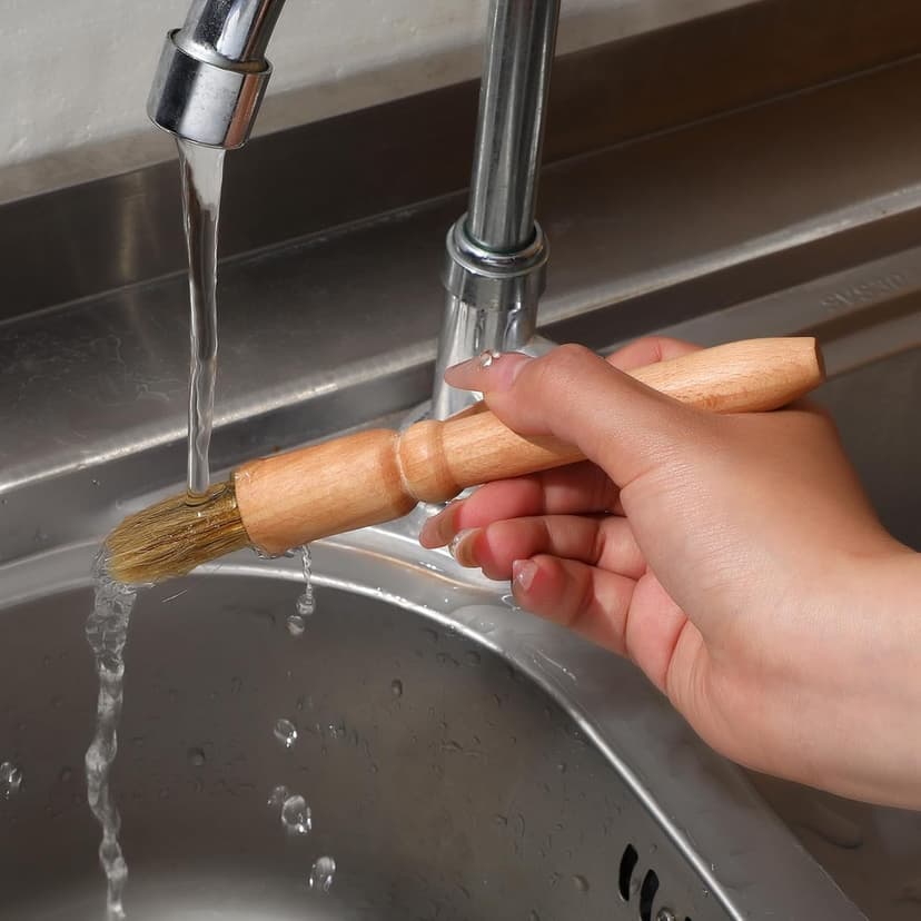 2 Pack Coffee Grinder Brush, Coffee Grinder Cleaning Brush Wooden Espresso Brushes Espresso Machine Cleaning Brushes Tool for Home Kitchen