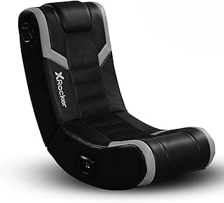 X Rocker Video Gaming Floor Rocker Chair, Built-in Audio, Back to School, Foldable, for Gamers, Bedroom, or Game Room for Boys, Girls, Teens 5-17