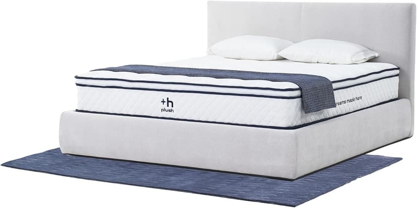 Plush Dream King Mattress 12 Inch Hybrid Pocketed Springs - Mattress in a Box with Memory Foam, Soft Plush Feel, Motion Isolation, Multi-Zone Spinal Support