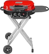 Coleman Roadtrip 225: Portable Propane Grill Gas Grill with Push-Button Start Foldable Legs & Wheels Side Table and 11k BTUs