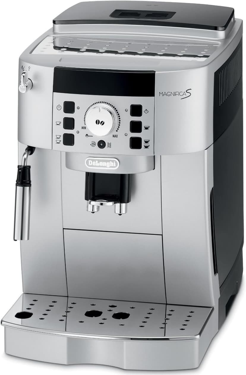 DeLonghi Magnifica XS Fully Automatic Espresso and Cappuccino Machine with Manual Cappuccino System, Silver