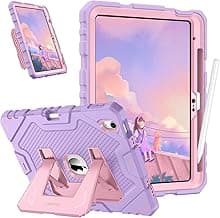 Fintie Kids Friendly Case for iPad (A16) 11th Generation 11 Inch (2025), iPad 10th Generation 10.9 Inch (2022), Fully-Body Rugged Heavy Duty Shockproof Protective Case with Kickstand, Purple
