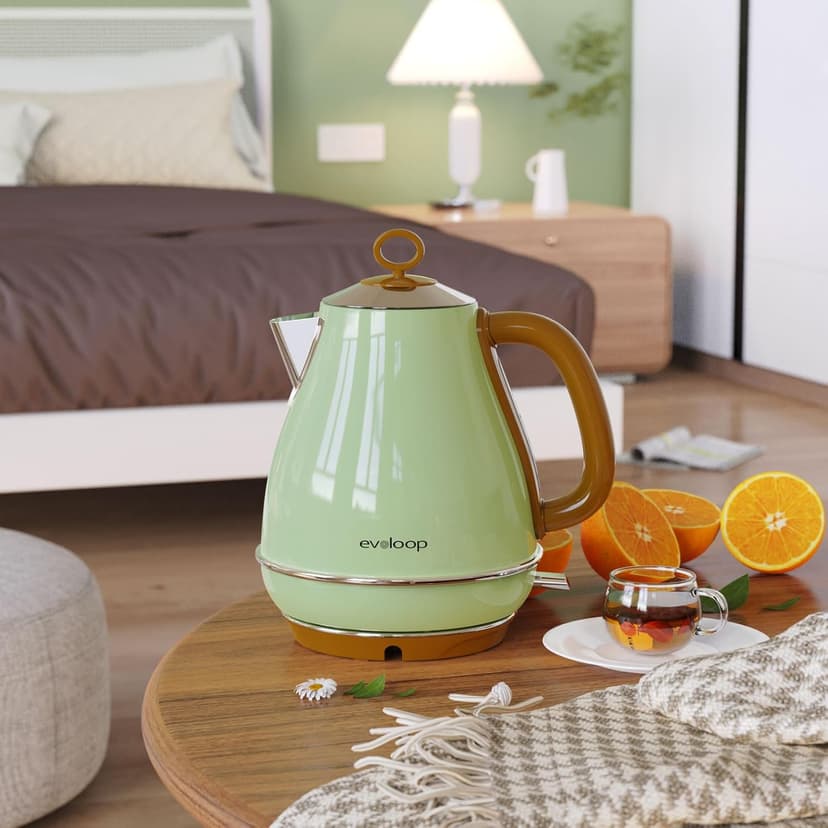 1.7L Electric Kettles, BPA Free Tea Kettle, Hot Water Boiler Heater, Stainless Steel Teapot, Auto Shut-Off & Boil-Dry Protection, 120V/1500W