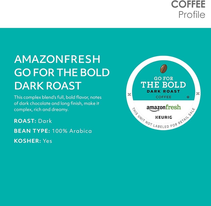 Keurig K-Classic Coffee Maker with AmazonFresh 60 Ct. Coffee Variety Pack, 3 Flavors