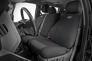 Rough Country Neoprene Seat Covers for Ford F-250/F-350 Super Duty (2011-2016) - Waterproof & UV Resistant, Foam Padded, Front & Rear Seat Cover Set