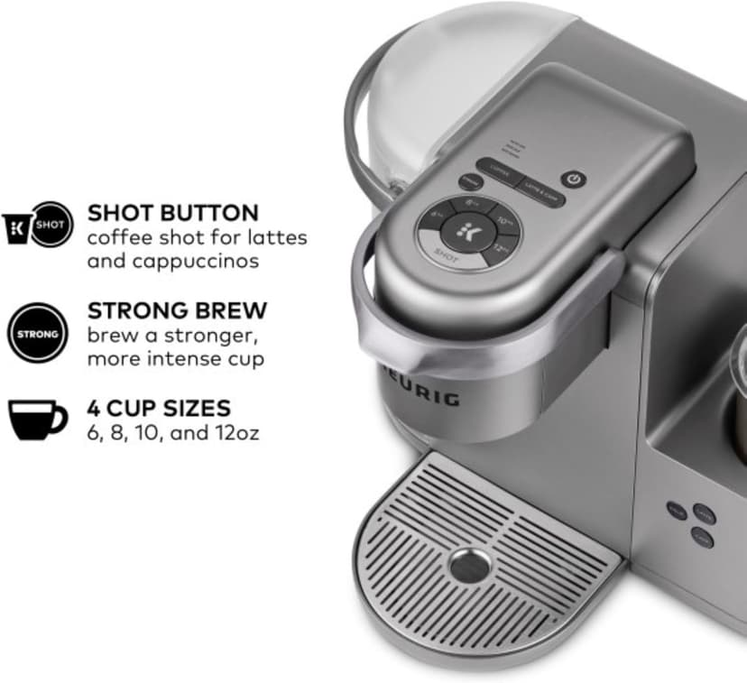 Keurig K-Cafe Special Edition Single Serve K-Cup Pod Coffee, Latte and Cappuccino Maker, Nickel