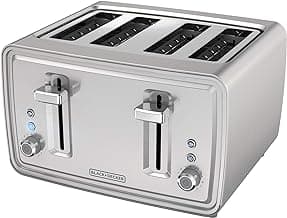 BLACK+DECKER 4-Slice Toaster, Stainless Steel, TR4900SSD